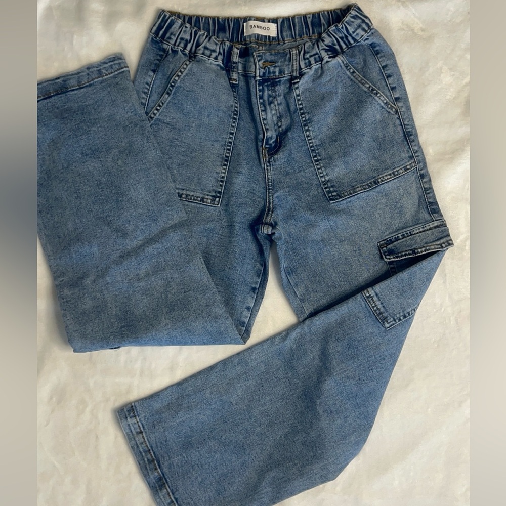BAMBOO Relaxed Fit Blue Jeans